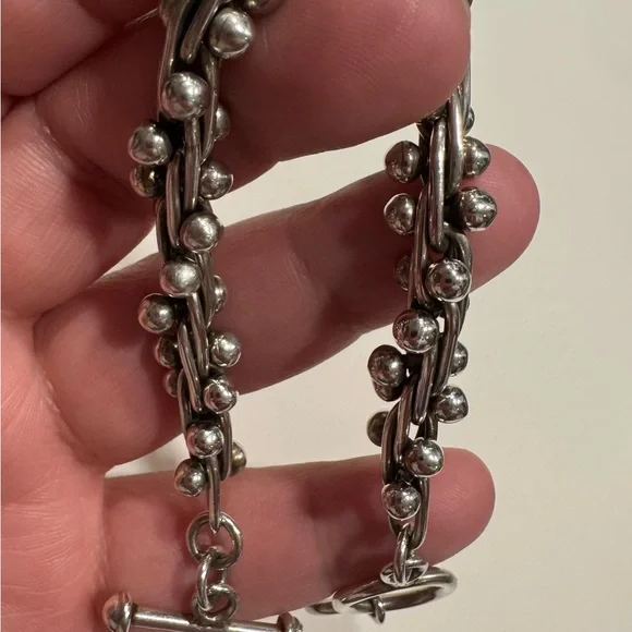 Vintage Mexican 925 silver DNA bracelet - Picture 5 of 6